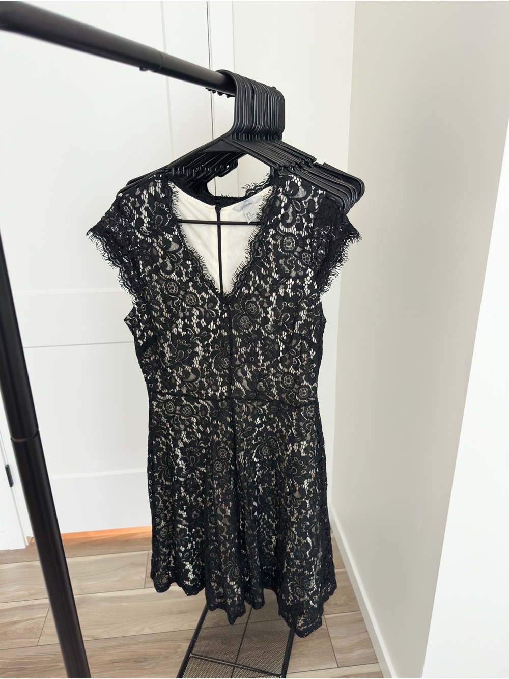H&M Black Lace Mini Dress